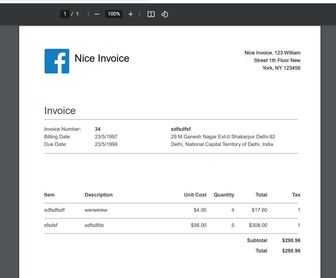 Read more about the article Node.js Express Project to Build Dynamic PDF Invoice Generator Using EJS in Browser Using Javascript